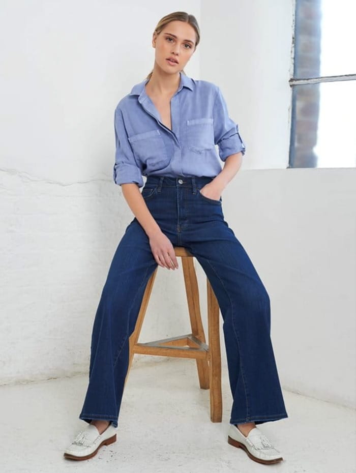 Flare leg jeans outfits best sale